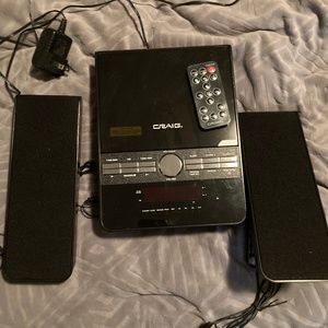 Stereo, CD and Alarm clock